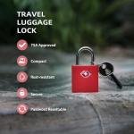 TSA Approved Unpickable Luggage Locks - 4 Pack