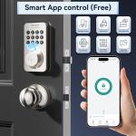 Fingerprint Keypad Deadbolt with Handle Set