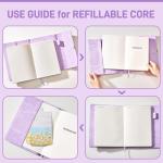 Targonixus A5 Lock Diary for Women - Purple Butterfly