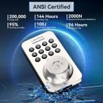 Fingerprint Keypad Deadbolt with Handle Set