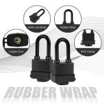 Keyed Alike Outdoor Padlock Set - 6 Pack