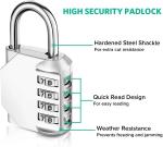 4-Digit Combo Lock for Lockers - 2 Pack