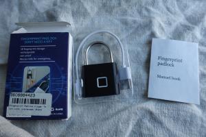 Fingerprint Padlock with Keyless USB Charging