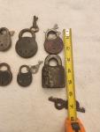 Set of 12 Vintage Padlocks with Working Keys