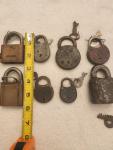 Set of 12 Vintage Padlocks with Working Keys