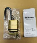Schlage Brass Padlock with Removable Core 2" Shackle