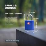 TSA Approved Unpickable Locks for Luggage - 4 Pack