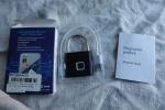 Fingerprint Padlock with Keyless USB Charging