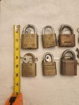Set of 12 Vintage Padlocks with Working Keys