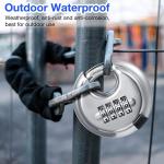 2 Pack Stainless Steel 4-Digit Combination Locks