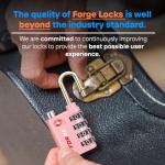 Forge Dual-Opening TSA Approved Lock Set (Pink)