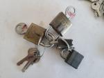 9 Small Padlocks with Keys and Extra Keys