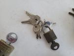 9 Small Padlocks with Keys and Extra Keys
