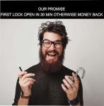 Unpickable Stainless Steel Padlock Set - 3 Pack