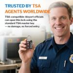 Forge Dual-Opening TSA Approved Key/Combination Lock 2 Pack