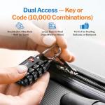 Forge Dual-Opening TSA Approved Key/Combination Lock 2 Pack