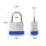 2 Pack Keyed Alike Stainless Steel Hoop Padlocks