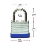 2 Pack Keyed Alike Stainless Steel Hoop Padlocks