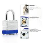 2 Pack Keyed Alike Stainless Steel Hoop Padlocks