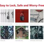 2 Pack Waterproof 4 Digit Combination Padlocks