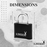 Kingsley 22L Resettable Combo Lock with Steel Shackle