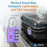 TSA-Approved Double-Open Key & Combo Lock