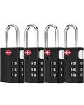 LUGGEX TSA Approved Combination Lock Set (4 Pack)
