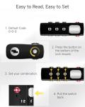 LUGGEX TSA Approved Combination Lock Set (4 Pack)