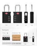 LUGGEX TSA Approved Combination Lock Set (4 Pack)