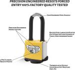 4 Pack Weatherproof Heavy Duty Steel Padlocks