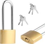 2 Pack Keyed Padlocks, 4.2 Inch Shackle