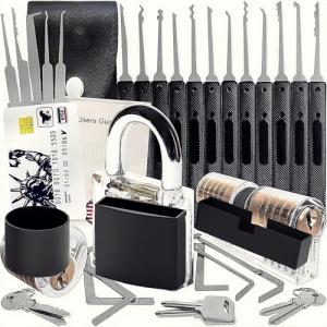 Keyed Alike Padlock Set of 3, Steel Locks