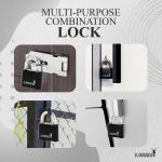 Resettable Combo Lock with Steel Shackle