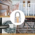 Keyed Alike Padlock Set of 3, Steel Locks