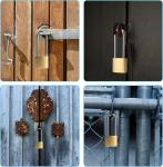 2 Pack Keyed Padlocks, 4.2 Inch Shackle