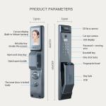 Smart Door Lock with 3D Face, Fingerprint, Camera