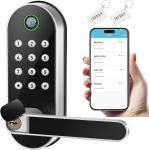Smart Fingerprint Door Lock with Keypad & Handle