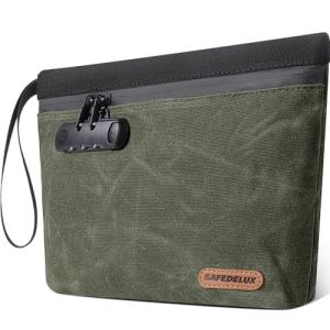 SafeDelux Waterproof Travel Lock Pouch with Carbon