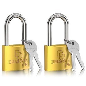 Weatherproof Heavy Duty Padlock - 2 Pack