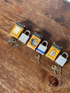 Master Padlock Set with Keys – 3 Pack