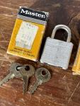 Master Padlock Set with Keys – 3 Pack