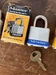 Master Padlock Set with Keys – 3 Pack