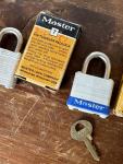 Master Padlock Set with Keys – 3 Pack