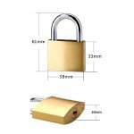Heavy Duty 38mm Keyed Padlocks - 2 Pack