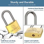 Weatherproof Heavy Duty Padlock - 2 Pack