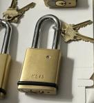 Schlage Brass Padlock with 2" Shackle