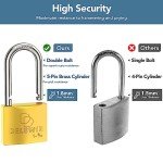 Weatherproof Heavy Duty Padlock - 2 Pack