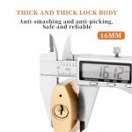 Heavy Duty 38mm Keyed Padlocks - 2 Pack