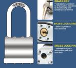 24 Long Padlocks With Matching Keys - 24 Pack