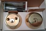 Medeco Maxum Brass Double Cylinder Deadbolt with Keys